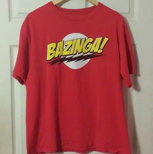 Bazinga The Big Bang Theory T-Shirt Size Men's XL